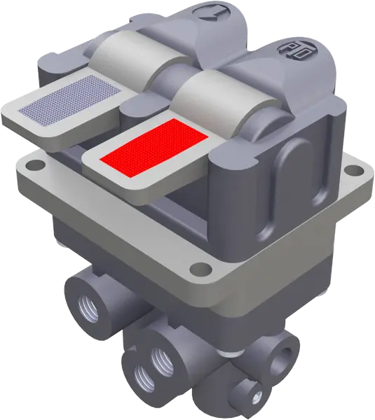 2 Way Air Valve Square Connection Plastic Housing