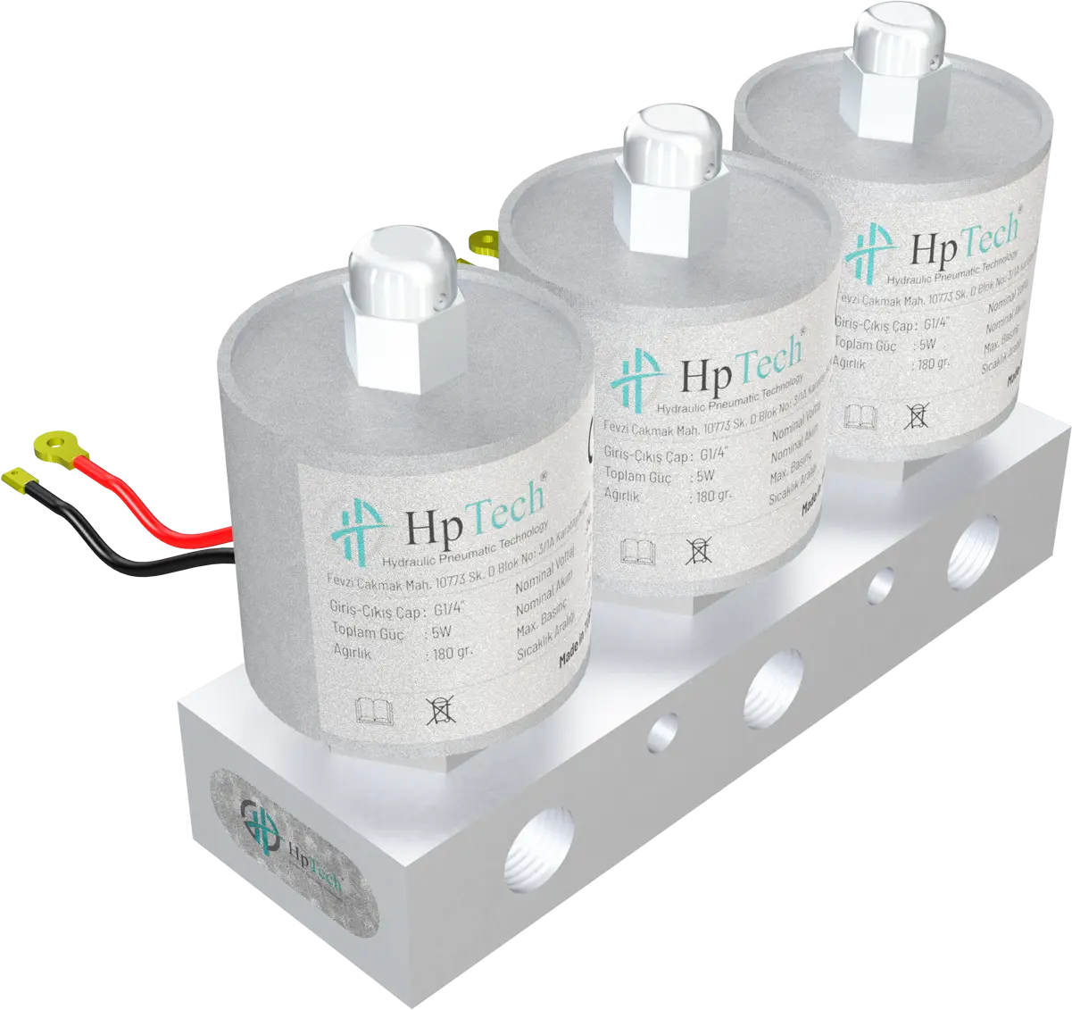 3 Electrical 12V Selenoid Valve Set