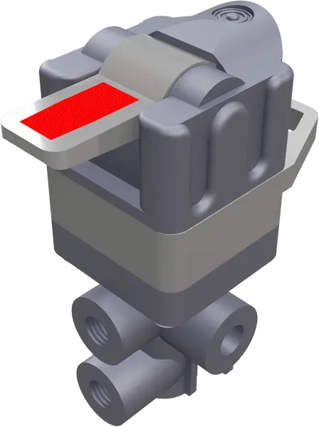 1 Way Air Valve Triangular Connection Plastic Housing